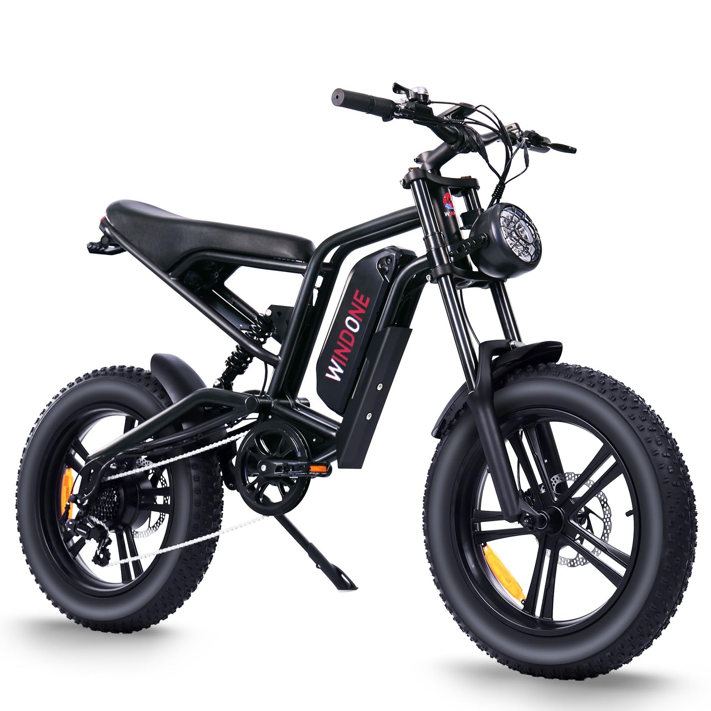 E2/K20 Electric Bike for Adults, 48V 13Ah/15Ah Battery, Up to 28 MPH & 46.6/60 Miles (PAS), 750/1000W Peak Ebike with All-Terrain 20"/26'' Fat Tires, UL Certified, Moped E-Bike