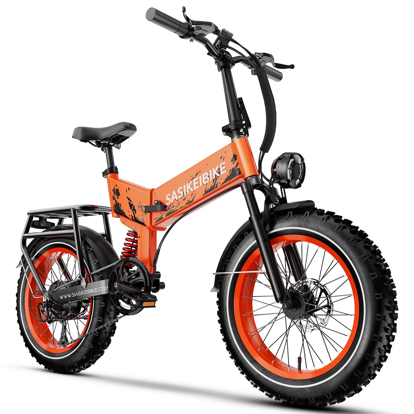 1500W Electric Bike for Adults Full Suspension,48/52v 20AH Electric Dirt Bike with 20" x 4.0 Fat Tire, Max 30+MPH & 70 Miles Electric Bicycle, Ebike for Snow, Mountains, Road UL Certified