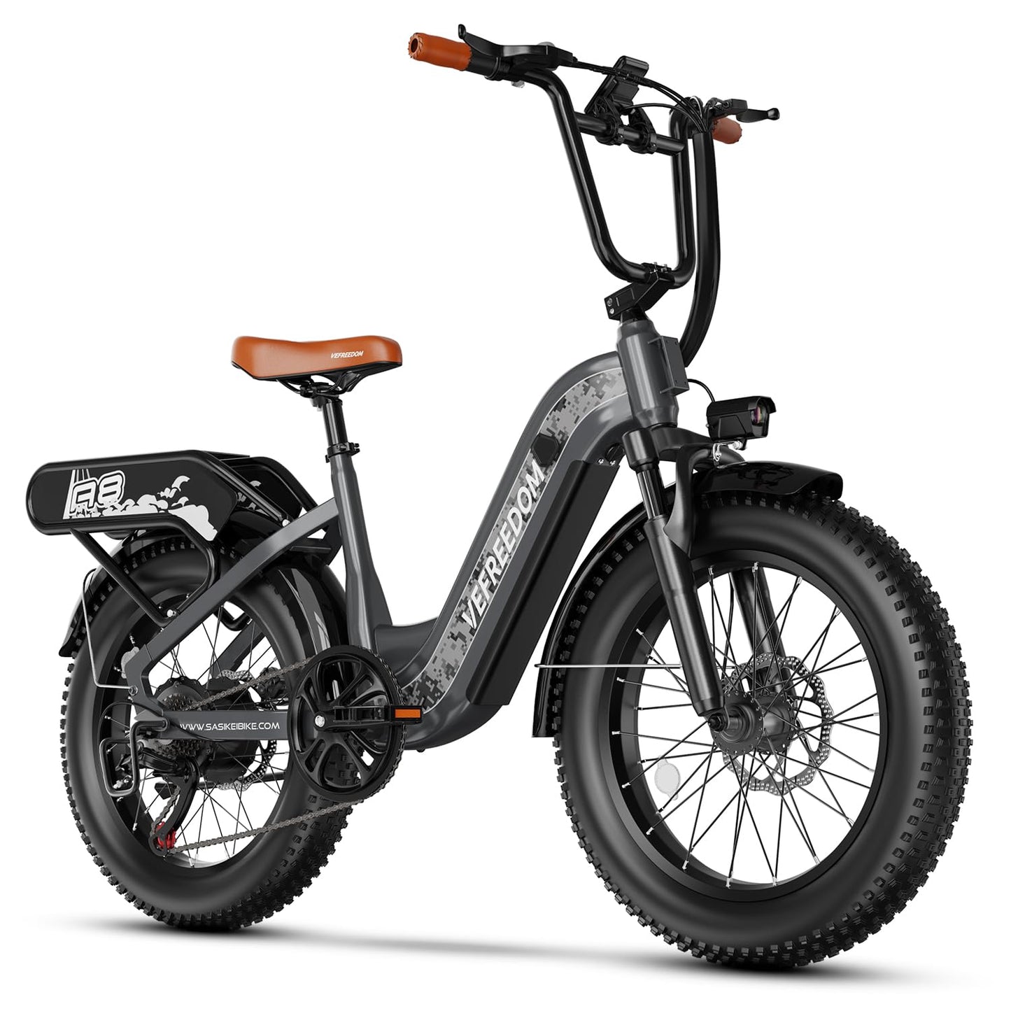 1500W Electric Bike for Adults Full Suspension,48/52v 20AH Electric Dirt Bike with 20" x 4.0 Fat Tire, Max 30+MPH & 70 Miles Electric Bicycle, Ebike for Snow, Mountains, Road UL Certified