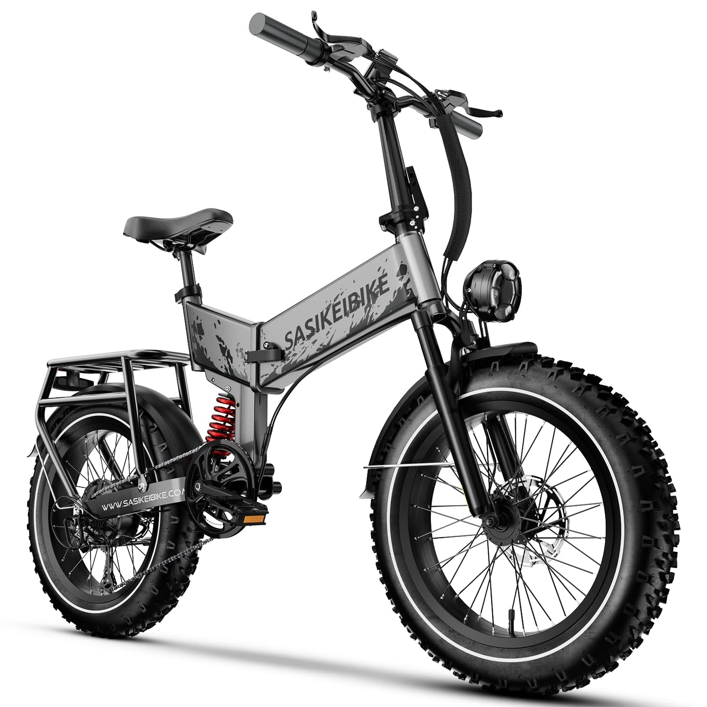 1500W Electric Bike for Adults Full Suspension,48/52v 20AH Electric Dirt Bike with 20" x 4.0 Fat Tire, Max 30+MPH & 70 Miles Electric Bicycle, Ebike for Snow, Mountains, Road UL Certified