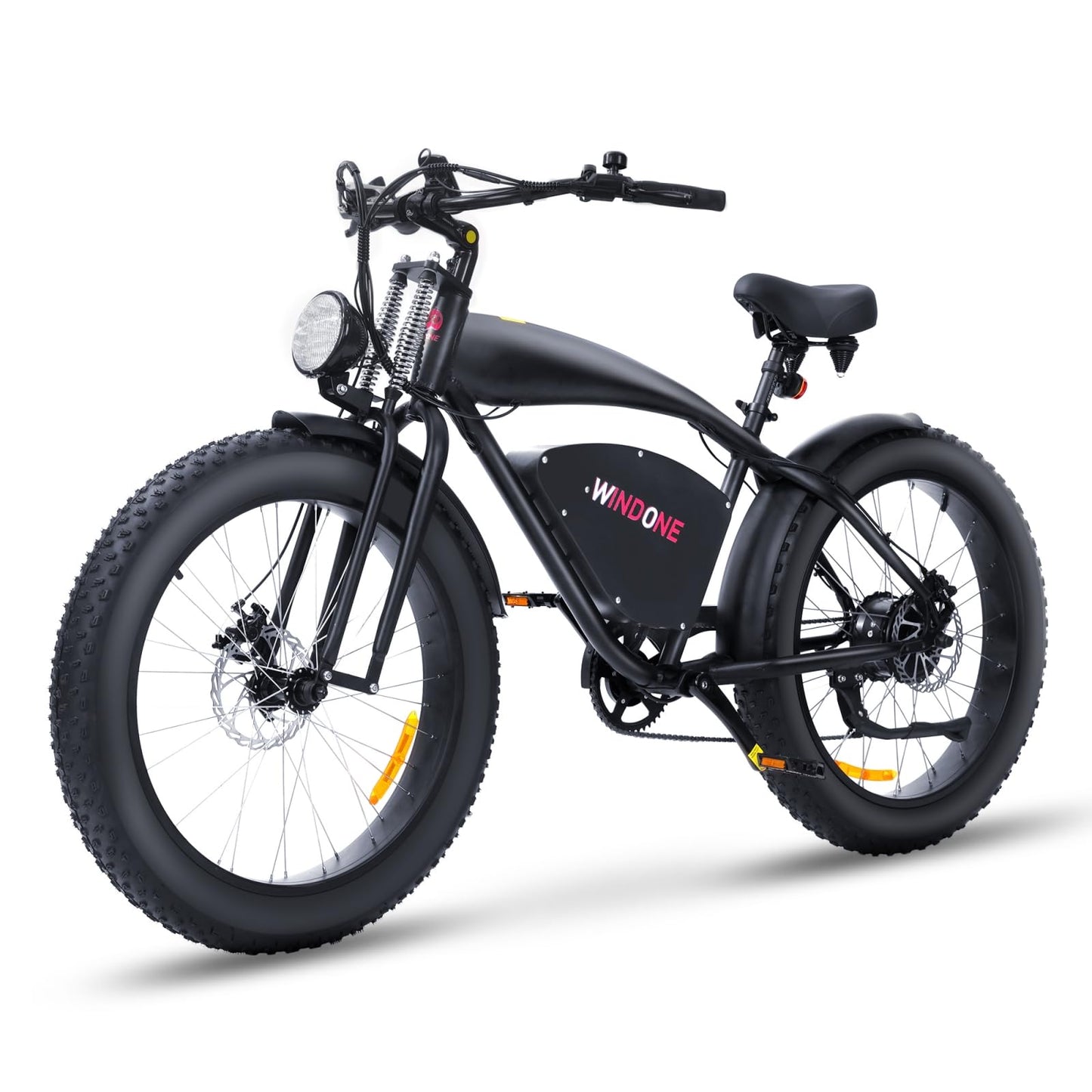 E2/K20 Electric Bike for Adults, 48V 13Ah/15Ah Battery, Up to 28 MPH & 46.6/60 Miles (PAS), 750/1000W Peak Ebike with All-Terrain 20"/26'' Fat Tires, UL Certified, Moped E-Bike