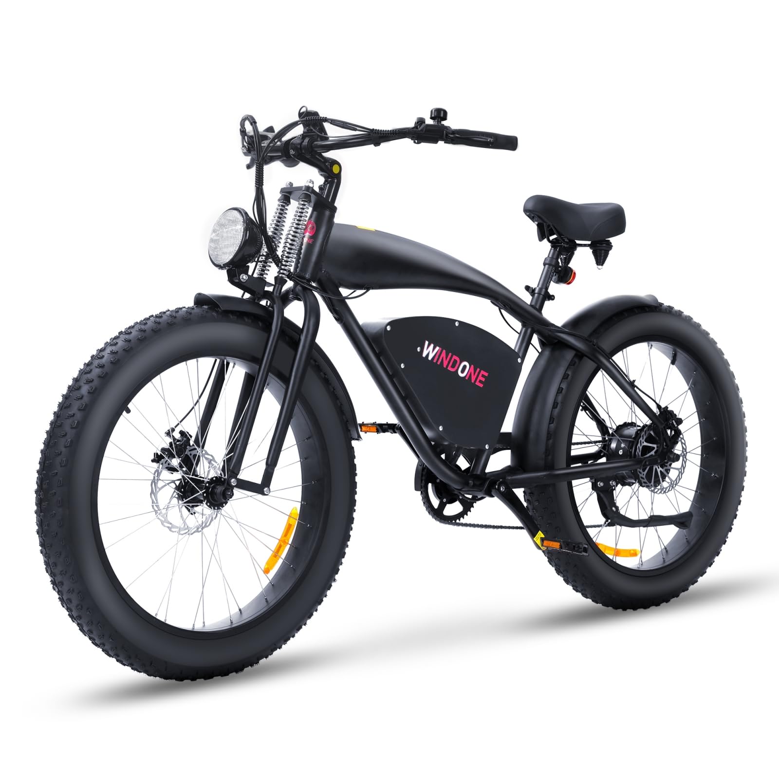 E2/K20 Electric Bike for Adults, 48V 13Ah/15Ah Battery, Up to 28 MPH & 46.6/60 Miles (PAS), 750/1000W Peak Ebike with All-Terrain 20"/26'' Fat Tires, UL Certified, Moped E-Bike