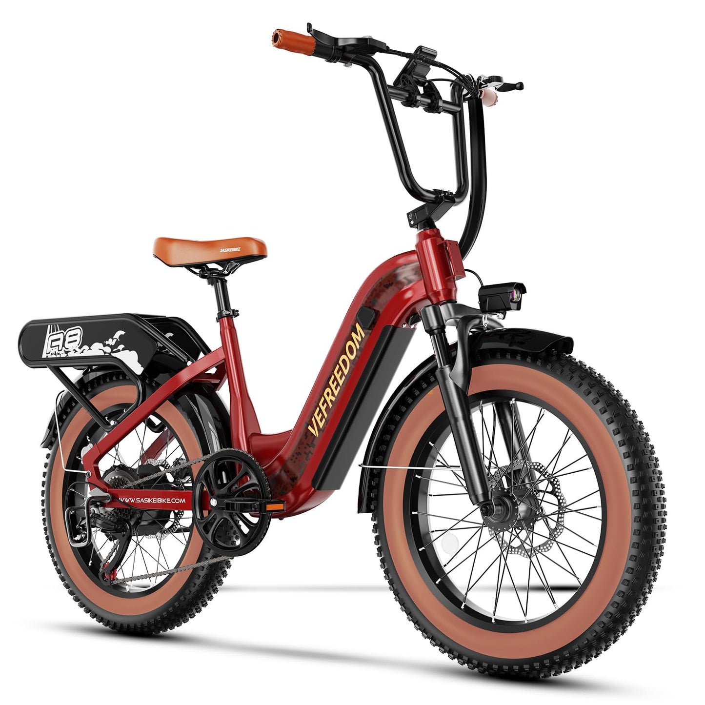 1500W Electric Bike for Adults Full Suspension,48/52v 20AH Electric Dirt Bike with 20" x 4.0 Fat Tire, Max 30+MPH & 70 Miles Electric Bicycle, Ebike for Snow, Mountains, Road UL Certified